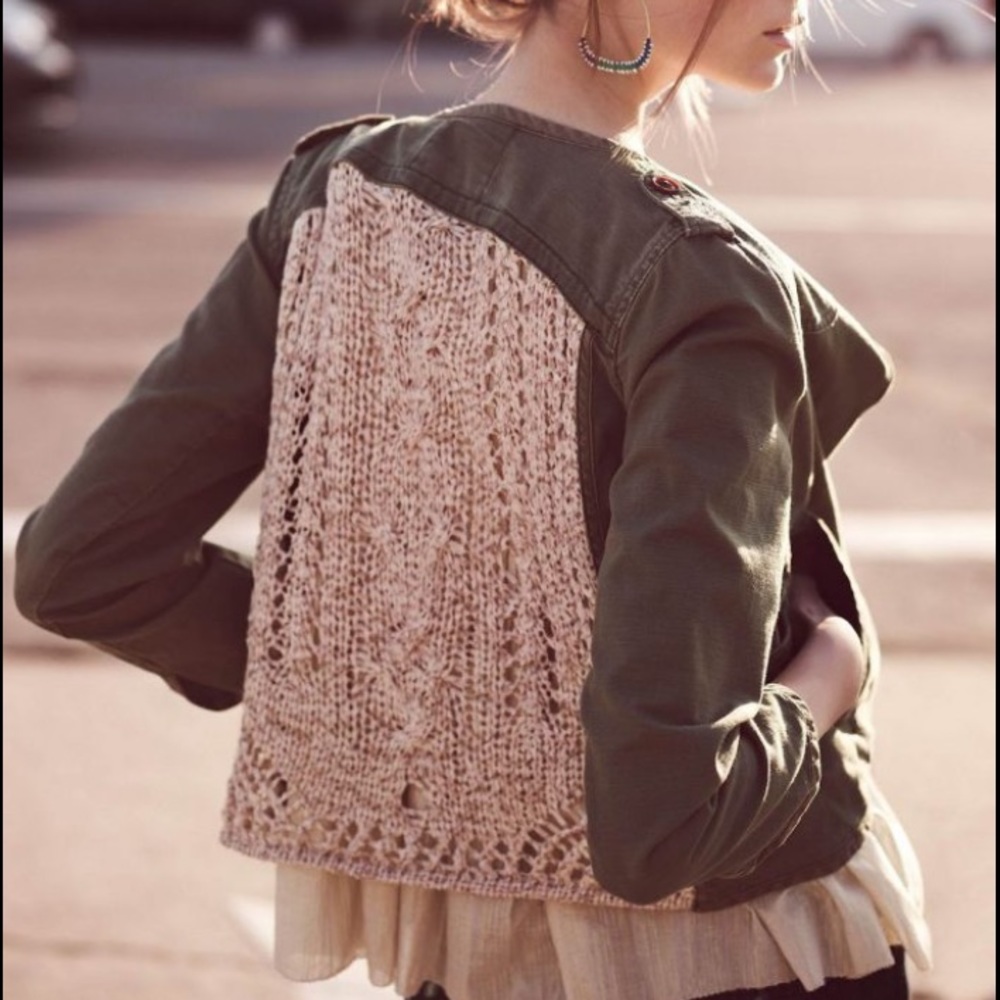 Anthro Daughters of the Liberation Openwork Jacket